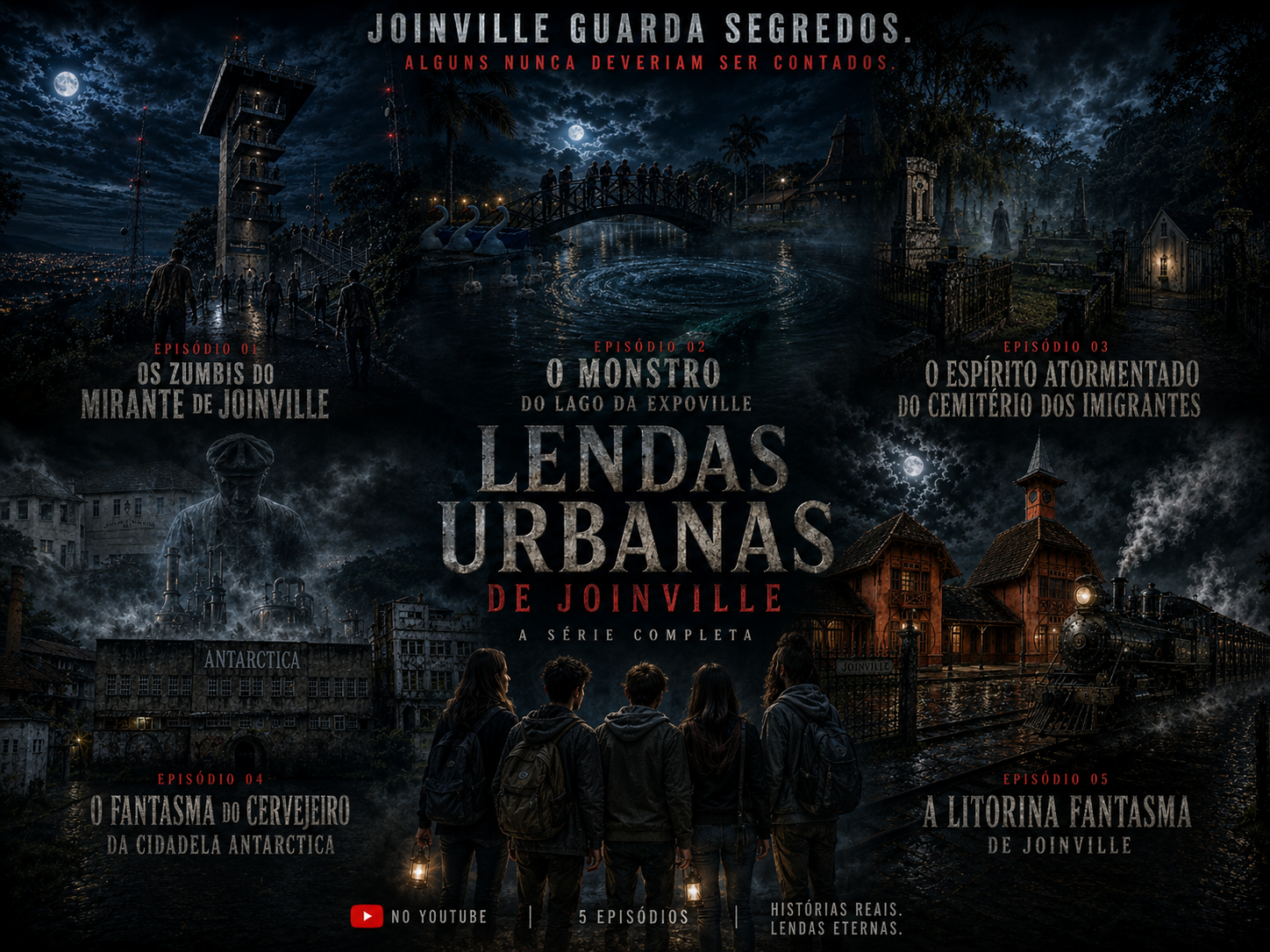Cartaz de divulgação da série Lendas Urbanas de Joinville
