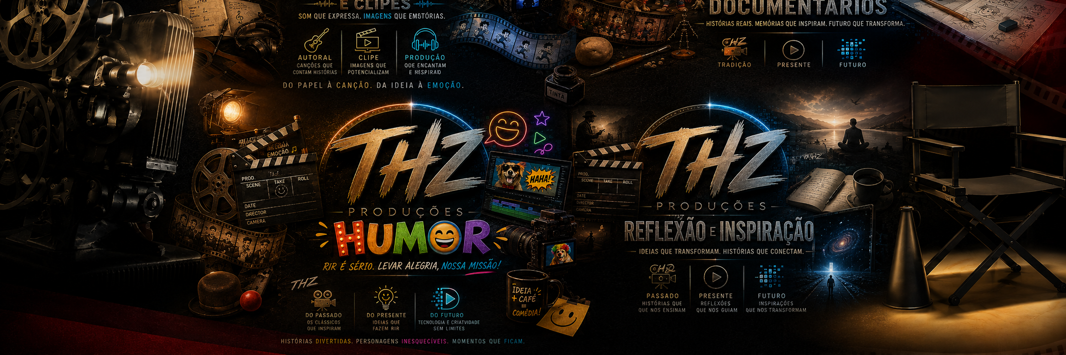 Identidade visual da THZ Produções