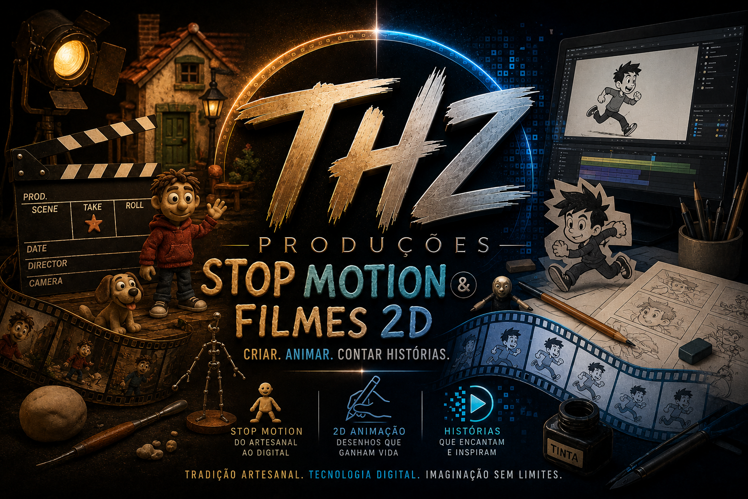 Banner da seção Animação da THZ Produções
