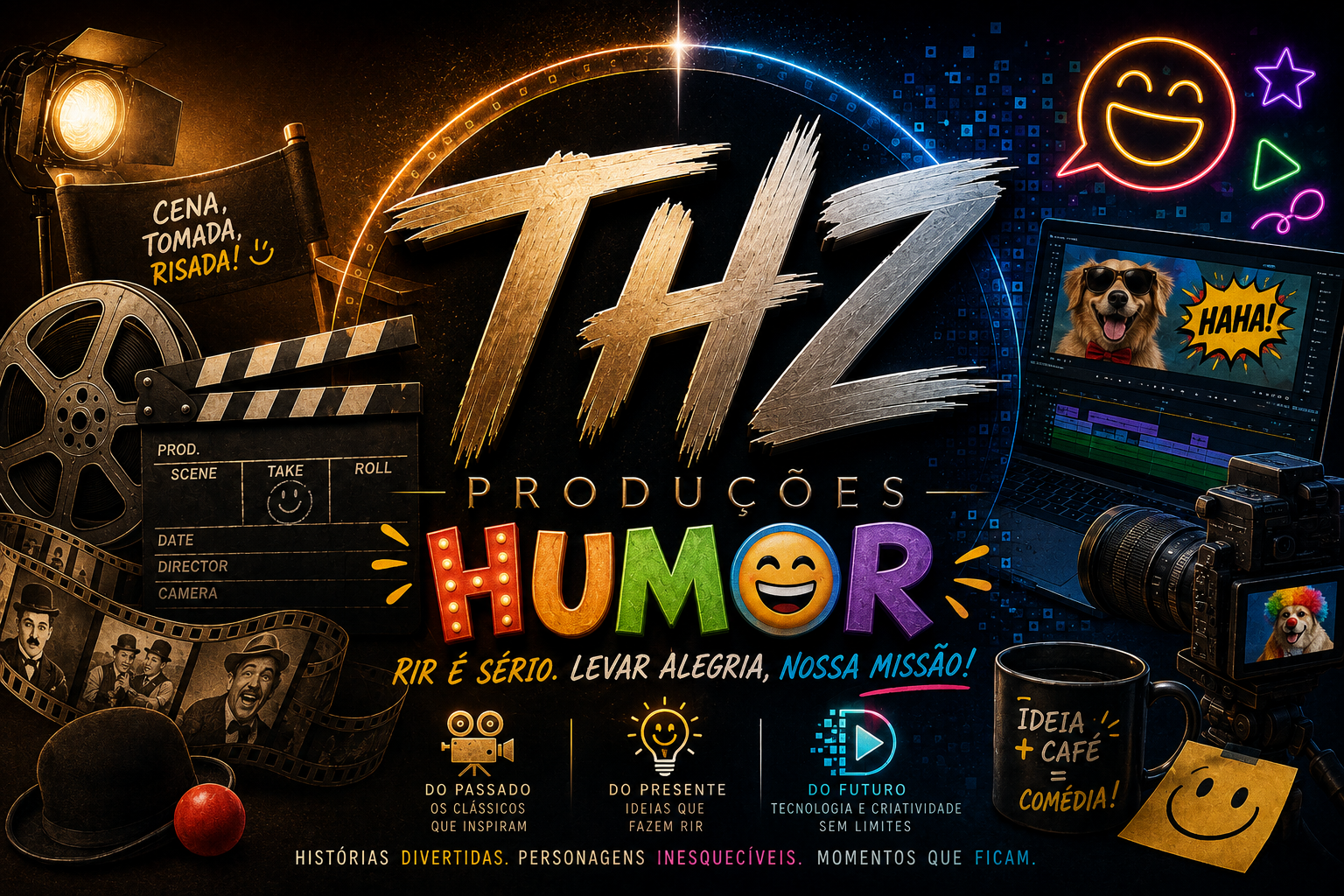 Banner da seção Humor da THZ Produções