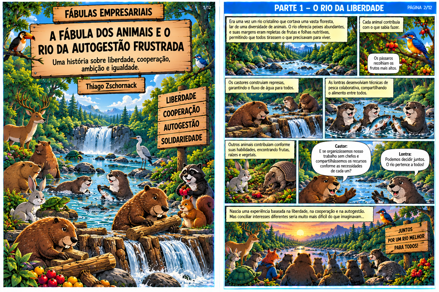 A Fábula dos Animais e o Rio da Autogestão Frustrada — capa