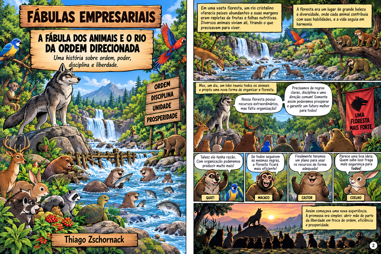 A Fábula dos Animais e o Rio da Ordem Direcionada — capa