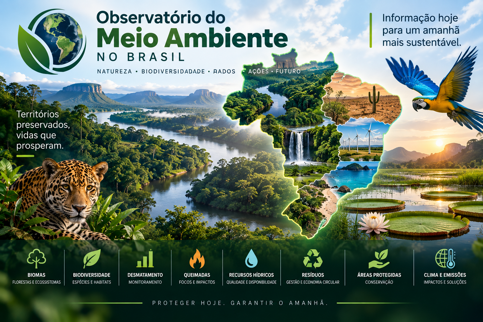 Capa do Observatório do Meio Ambiente no Brasil