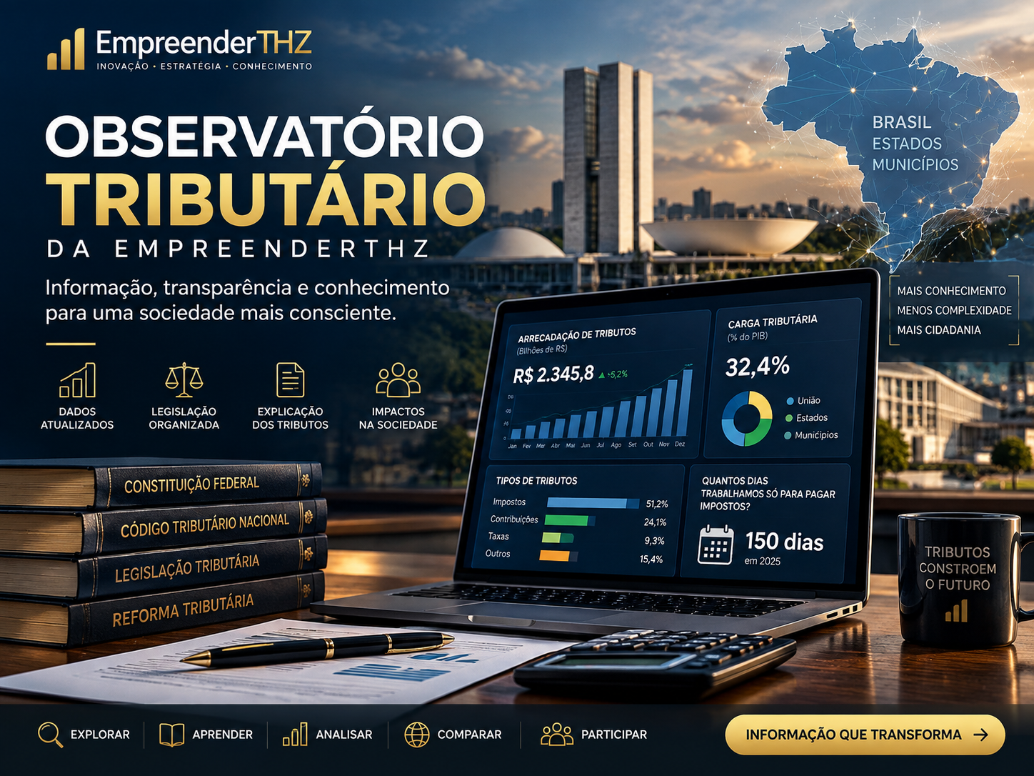 Capa do Observatório Tributário da EmpreenderTHZ