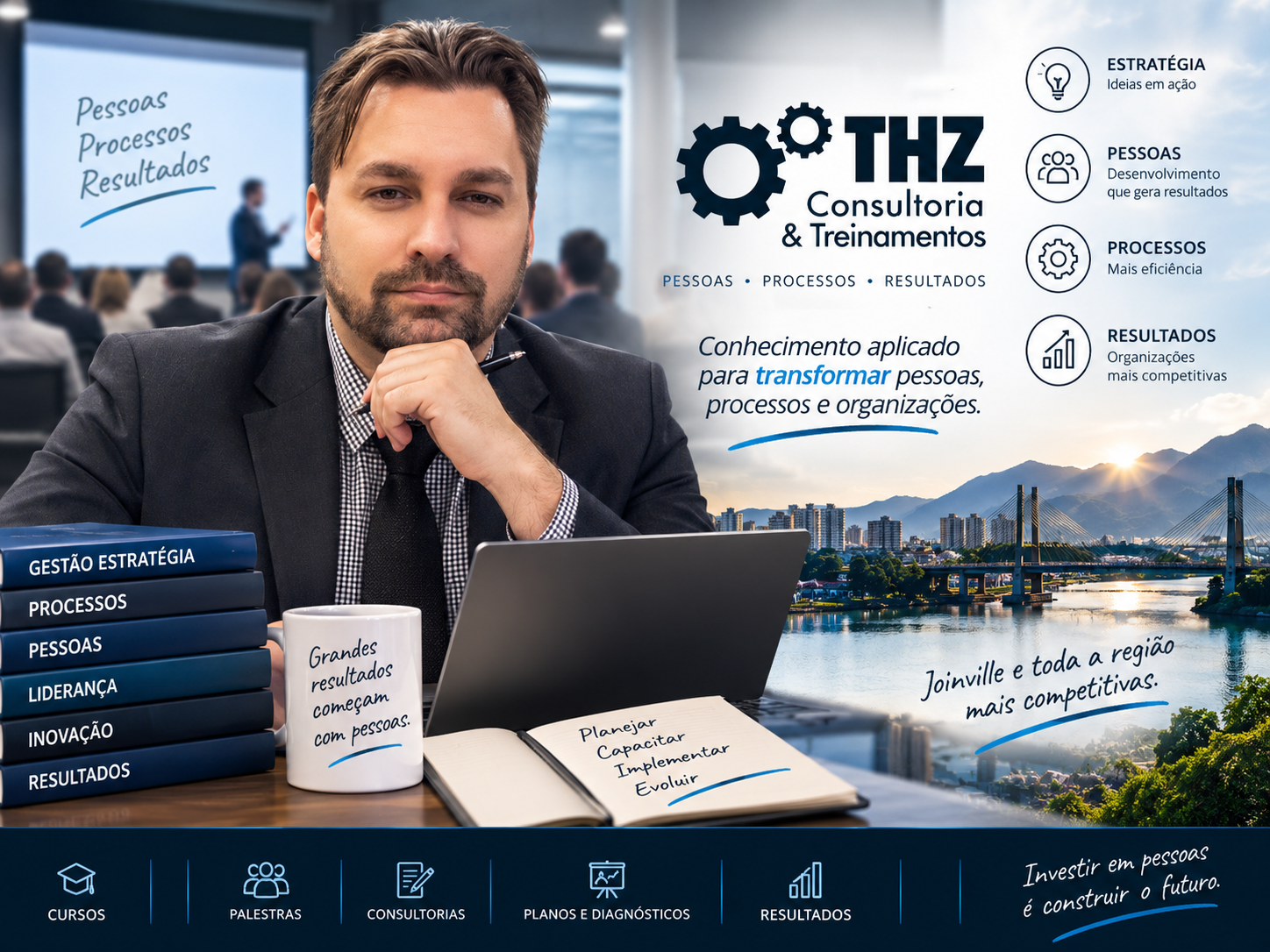 Identidade visual da THZ Consultoria e Treinamentos