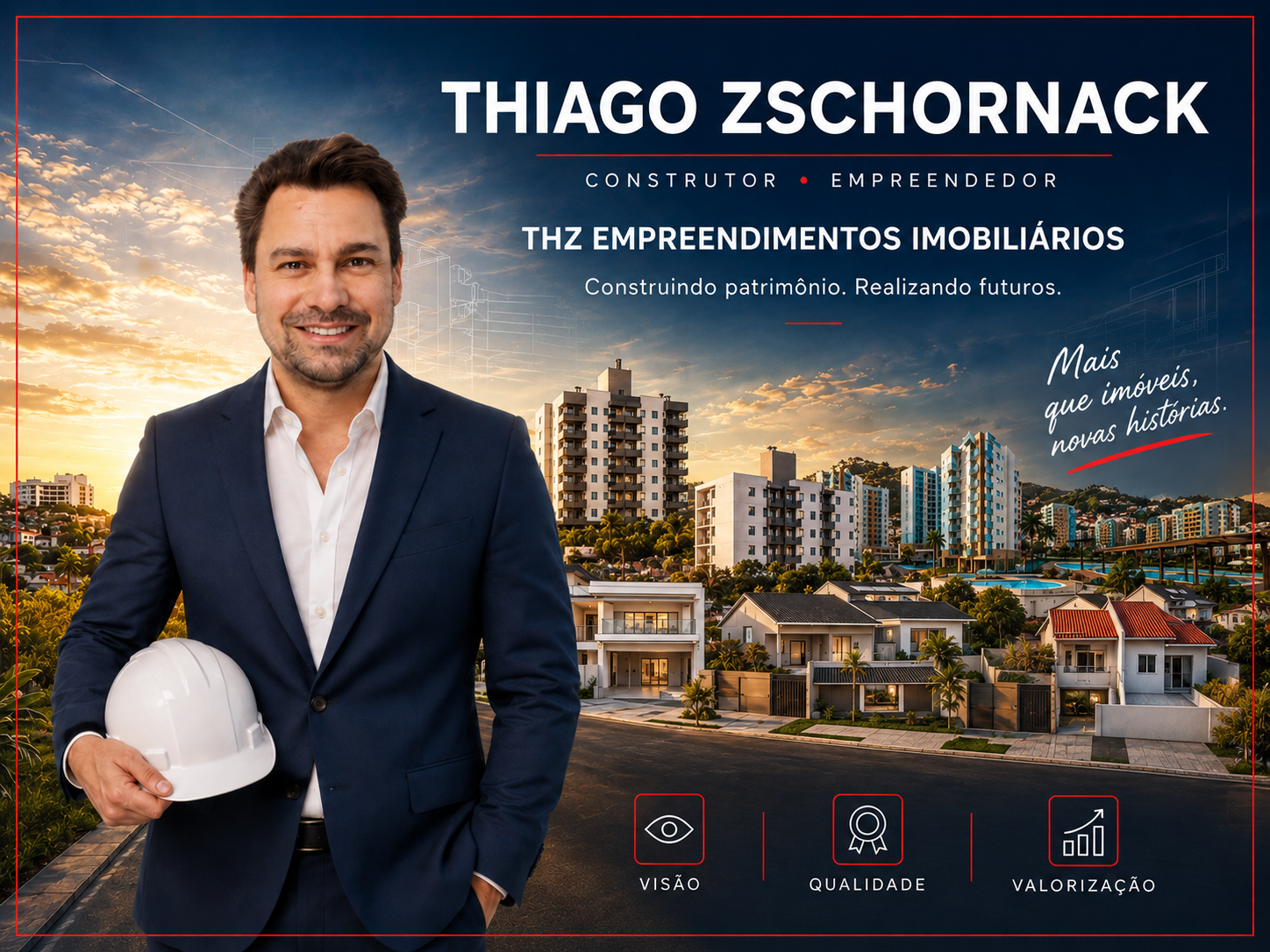 Identidade visual da THZ Empreendimentos Imobiliários
