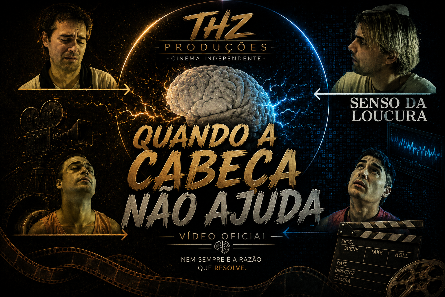 Arte de divulgação de Quando a cabeça não ajuda