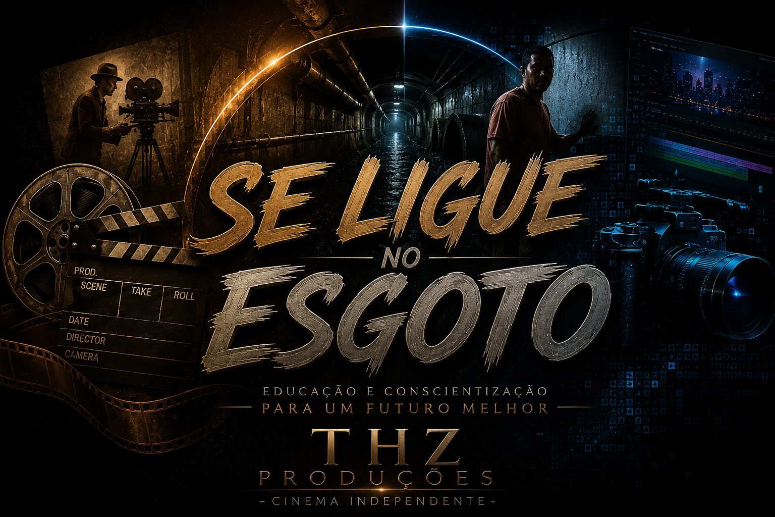 Arte de divulgação de Se Ligue no Esgoto