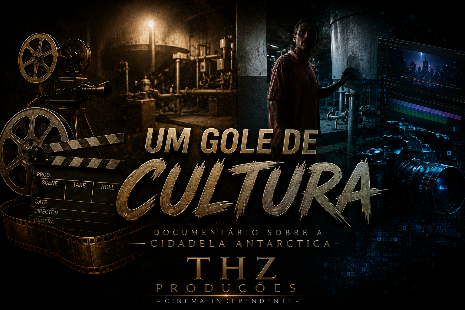 Arte de divulgação de Um Gole de Cultura